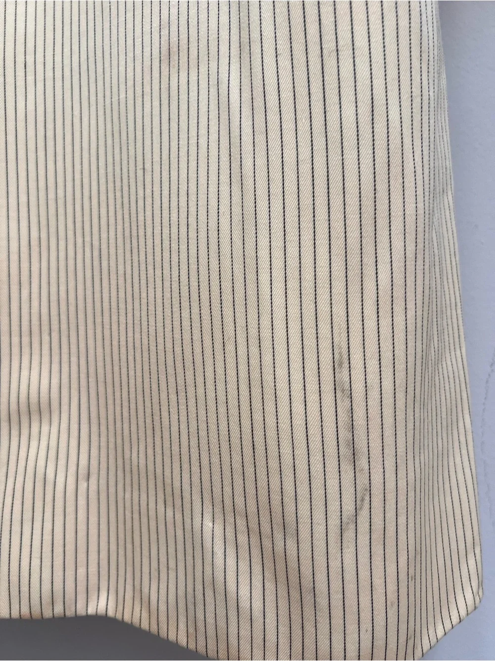 Vtg Christian Dior Yellow Pinstripe Suit Jacket/ Coat/Dress/Blazer. Sz 8. Wool.